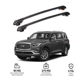 INFINITI QX80 2014 et modèles ultérieurs TRX1 Thunder Carrier Barres transversales pour galerie de toit de voiture, 2 barres